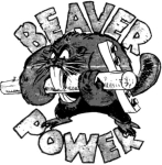 Artwork --- Beaver Power: Mammals With Oversized Teeth, Unite! (Animal Liberation and Animal Emancipation Directory | Description : This image came from http://www.RadicalGraphics.or... | Tags : Beaver, Beaver Power, Power, Phone Pole, Telephone...) ::: By Radical Graphics (About: All material posted here originally appeared at ht... | Ideals: Anarchy, Animal Liberation, Anti-America, Anti-Bio...)