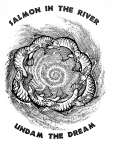 Artwork --- Salmon in the River - Undam the Dream (Animal Rights and Animal Equality Directory | Description : This image came from http://www.RadicalGraphics.or... | Tags : Fish, Swim, Scales, Dam, Salmon, Swimming, Lake, W...) ::: By Radical Graphics (About: All material posted here originally appeared at ht... | Ideals: Anarchy, Animal Liberation, Anti-America, Anti-Bio...)