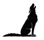 Artwork --- Solemn Wolf Howls at the Moon Until Dawn Breaks (Animals and Creatures Directory | Description : This image came from http://www.RadicalGraphics.or... | Tags : Wolf, Canine, Paws, Tail, Howl, Ears, Fur, Dog, Ea...) ::: By Radical Graphics (About: All material posted here originally appeared at ht... | Ideals: Anarchy, Animal Liberation, Anti-America, Anti-Bio...)