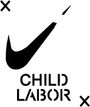 Artwork --- Child Labor: Nike Says "Just Do It" (Anti-Capitalism and Anti-Exploitation Directory | Description : This image came from http://www.RadicalGraphics.or... | Tags : Child Labor, Child, Nike, Corporation, Logo, Shoe ...) ::: By Radical Graphics (About: All material posted here originally appeared at ht... | Ideals: Anarchy, Animal Liberation, Anti-America, Anti-Bio...)