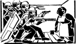 Artwork --- Government and State Power Translate into Control and Coercion (Anti-Police and Anti-Cop Directory | Description : This image came from http://www.RadicalGraphics.or... | Tags : Police, Shotgun, Pistol, Revolver, Officer, Riot H...) ::: By Radical Graphics (About: All material posted here originally appeared at ht... | Ideals: Anarchy, Animal Liberation, Anti-America, Anti-Bio...)