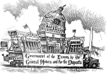 Artwork --- Government of the Exxons, by the General Motors, and For the Duponts (Anti-Politics and Anti-Elections Directory | Description : This image came from http://www.RadicalGraphics.or... | Tags : Corruption, Government Corruption, Corporate Gover...) ::: By Radical Graphics (About: All material posted here originally appeared at ht... | Ideals: Anarchy, Animal Liberation, Anti-America, Anti-Bio...)