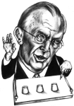 Artwork --- Donald Rumsfeld and the Game of Hiding Human Rights Abuses (Anti-Politics and Anti-Elections Directory | Description : This image came from http://www.RadicalGraphics.or... | Tags : Donald Rumsfeld, Rumsfeld, Tie, Suit, Glasses, Cup...) ::: By Radical Graphics (About: All material posted here originally appeared at ht... | Ideals: Anarchy, Animal Liberation, Anti-America, Anti-Bio...)
