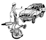 Artwork --- Carniverous Car Culture Seeks to Destroy and Kill Environmental Alternatives in Transport (Bicycles and Bike Culture Directory | Description : This image came from http://www.RadicalGraphics.or... | Tags : Car, Minivan, Hord, Ford, Wheels, Gas Tank, Biker,...) ::: By Radical Graphics (About: All material posted here originally appeared at ht... | Ideals: Anarchy, Animal Liberation, Anti-America, Anti-Bio...)