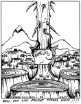 Artwork --- Stop Trees From Becoming Homeless: Only You Can Prevent Timber Sales (Logging and Deforestation Directory | Description : This image came from http://www.RadicalGraphics.or... | Tags : Tree, Tree Stump, Stump, Mountain, Forest, Nature,...) ::: By Radical Graphics (About: All material posted here originally appeared at ht... | Ideals: Anarchy, Animal Liberation, Anti-America, Anti-Bio...)