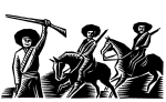 Artwork --- The Revolt in Mexico Gets its Lifeblood from the Zapatistas (Zapatistas and EZLN Directory | Description : This image came from http://www.RadicalGraphics.or... | Tags : Zapatistas, Ezln, Zapatista, Mexico, Mexican Revol...) ::: By Radical Graphics (About: All material posted here originally appeared at ht... | Ideals: Anarchy, Animal Liberation, Anti-America, Anti-Bio...)