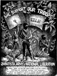 Artwork --- We Support Our Troops: Zapatista Army of National Liberation (EZLN) (Zapatistas and EZLN Directory | Description : This image came from http://www.RadicalGraphics.or... | Tags : Zapatista, Ezln, Mexico, Mexican Revolutionary, Wr...) ::: By Radical Graphics (About: All material posted here originally appeared at ht... | Ideals: Anarchy, Animal Liberation, Anti-America, Anti-Bio...)