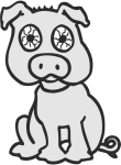 Artwork --- Tortured Piglet is Waiting for YOU to Liberate All Animals Suffering Experimentation (Animal Rights and Animal Equality Directory | Description : This image came from http://www.RadicalGraphics.or... | Tags : Red Eyes, Eyes, Cataracts, Pig, Mammal, Creature, ...) ::: By Radical Graphics (About: All material posted here originally appeared at ht... | Ideals: Anarchy, Animal Liberation, Anti-America, Anti-Bio...)