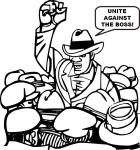Artwork --- We Can Unite Against the Bosses, For We Are Many and They Are Few (Anti-Capitalism and Anti-Exploitation Directory | Description : This image came from http://www.RadicalGraphics.or... | Tags : Unite, Union, Boss, Bosses, Hat, Beret, Hats, Bere...) ::: By Radical Graphics (About: All material posted here originally appeared at ht... | Ideals: Anarchy, Animal Liberation, Anti-America, Anti-Bio...)