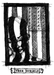 Artwork --- The Stripes of the American Flag are the Bars to the Prison Keeping My Soul (Anti-Nationalism and Anti-Patriotism Directory | Description : This image came from http://www.RadicalGraphics.or... | Tags : Free Yourself, Prison, Jail, American Flag, Us Fla...) ::: By Radical Graphics (About: All material posted here originally appeared at ht... | Ideals: Anarchy, Animal Liberation, Anti-America, Anti-Bio...)
