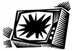 Artwork --- Smash Your TV and Rid Your Life of its Evil Spirits (Anti-Television and Anti-TV Directory | Description : This image came from http://www.RadicalGraphics.or... | Tags : Television, Smash, Smashed Television, Destroy Tv,...) ::: By Radical Graphics (About: All material posted here originally appeared at ht... | Ideals: Anarchy, Animal Liberation, Anti-America, Anti-Bio...)