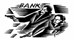 Artwork --- Man and Woman Unite in Their Aim to Expropriate All That Has Kept Humanity in Bondage (Bank Robbing and Bank Expropriation Directory | Description : This image came from http://www.RadicalGraphics.or... | Tags : Bank, Bank Robbery, Gun, Guns, Man, Woman, Bonnie,...) ::: By Radical Graphics (About: All material posted here originally appeared at ht... | Ideals: Anarchy, Animal Liberation, Anti-America, Anti-Bio...)